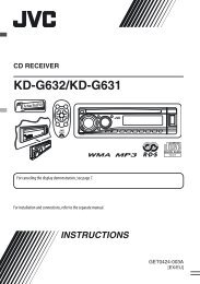 KD-R521/KD-R422 - JVC Mobile In-Car Entertainment