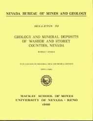 Table of Contents, Abstract, and - Nevada Bureau of Mines and ...