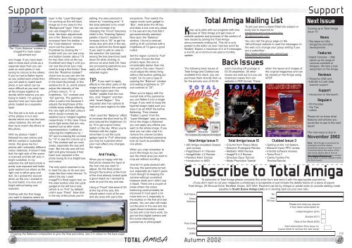 Download issue 12 - Total Amiga Magazine