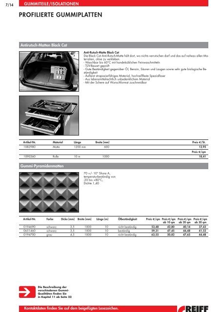 profilierte gummiplatten - REIFF Gruppe