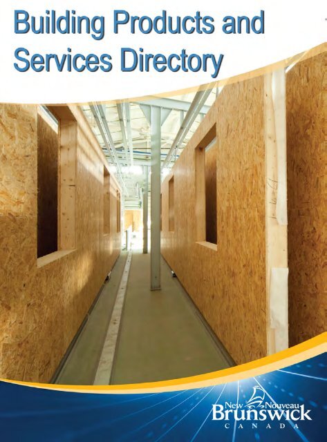 Building Products Services Directory - Government of New Brunswick