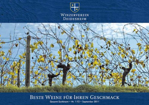 Schön, dass Sie bei uns reinschauen! - Winzerverein Deidesheim