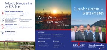 Download Wahlprospekt - EDU Schweiz