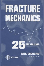 Fracture Mechanics: 25th Volume - ASTM International