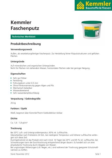 Kemmler Faschenputz