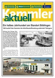 Ein halbes Jahrhundert am Standort BÄblingen - Kemmler Baustoffe