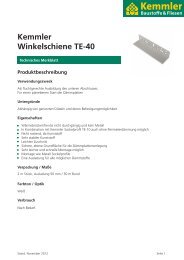 Kemmler Winkelschiene TE-40 Produktbeschreibung