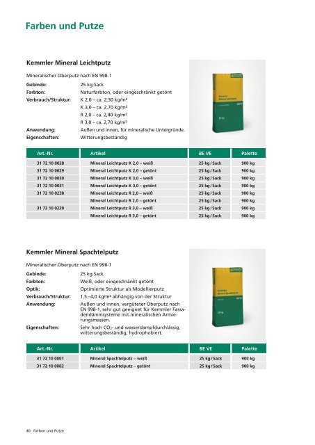 Befestigung / Profile - Kemmler Baustoffe