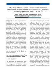 3-D Design, Electro-Thermal Simulation and ... - COMSOL.com
