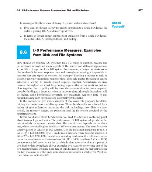 8 6 I O Performance Measu