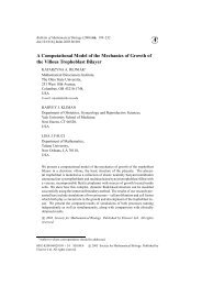 A Computational Model of the Mechanics of Growth of the Villous ...