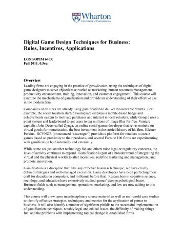 Digital Game Design Techniques For Business