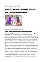 Gelebte Gemeinschaft in den Pfarreien Kempenich/Weibern/Rieden ...