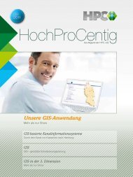 Unsere GIS-Anwendung - HPC AG