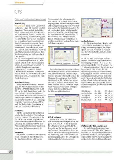 Unsere GIS-Anwendung - HPC AG