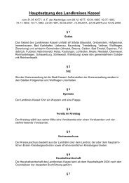 1.03 Hauptsatzung des Landkreises Kassel - Landkreis Kassel