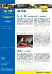 Vellmar Liberal Dezember 2012 - FDP Vellmar