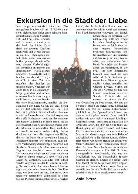 Neues vom CFG - Heft 27 - Herbst 2009 (PDF