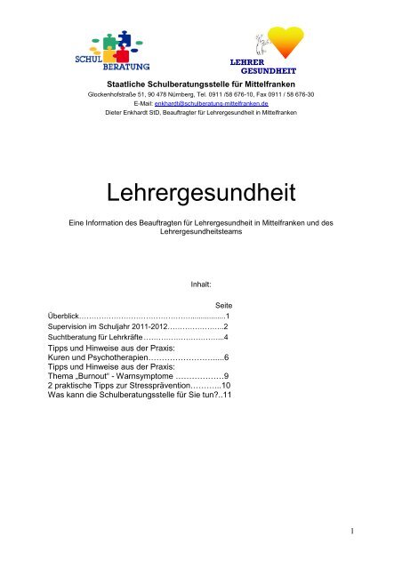 12 03 07 Newsletter Januar 2012 - Staatliche Schulberatung in Bayern