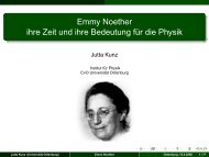 Emmy Noether ihre Zeit und ihre Bedeutung für die ... - Field Theory