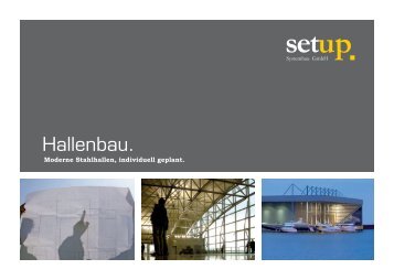 Hallenbau PDF-Broschüre (Download) - setup Systembau GmbH