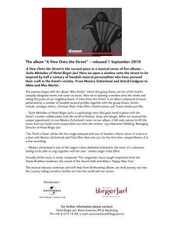 Press release - Birger Jarl