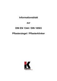 Informationsblatt zur DIN EN 1344 / DIN 18503 ... - KERAWIL