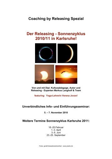 Der Releasing - Sonnenzyklus 2010/11 in Karlsruhe! - yogakula ...