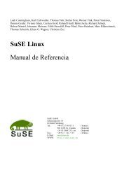 SuSE Linux / Manual de referencia del sistema - Redes-Linux.com