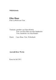 Elise Haas. Ausgewählte Texte - Mahnmal Trier