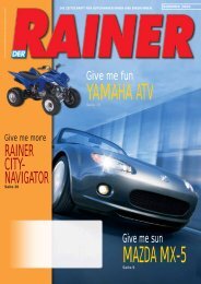 YAMAHA ATV MAZDA MX-5 - Rainer Kraftfahrzeughandels AG