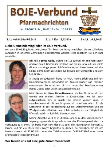 2 Pfarrnachrichten Stb.pdf - St. Georg Steinbild