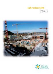 Jahresbericht 2003 - Baugenossenschaft Sonnengarten