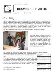 Ausgabe 1 15-04-11 - Besmerhuus