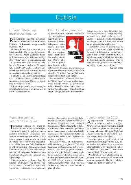 Ammattisotilas 6/2012 (pdf) - Aliupseeriliitto