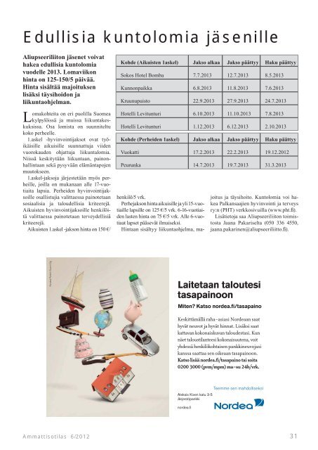 Ammattisotilas 6/2012 (pdf) - Aliupseeriliitto