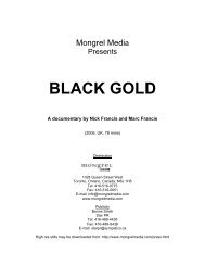 BLACK GOLD - Mongrel Media