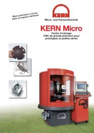 Centre d'usinage CNC KERN Micro