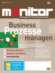 Die komplette MONITOR-Ausgabe 1/2006 können Sie