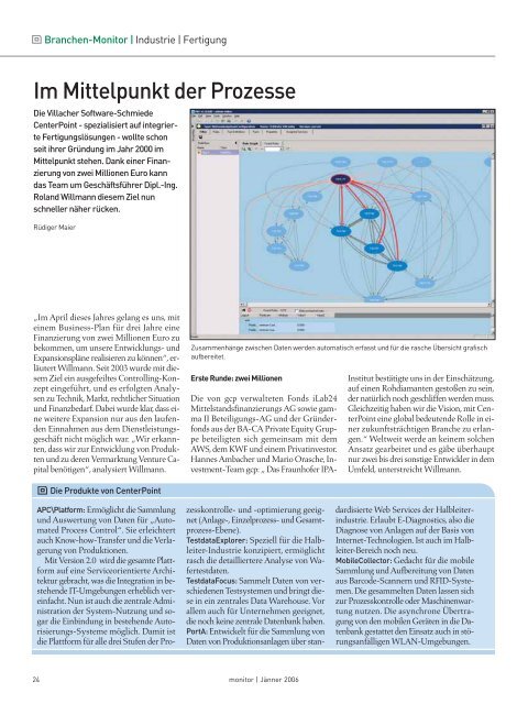 Die komplette MONITOR-Ausgabe 1/2006 können Sie