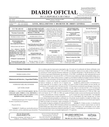 Diario Oficial de la República de Chile - Nelson Leiva