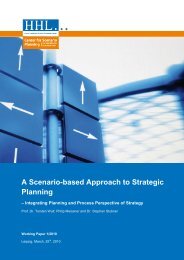 A Scenario-based Approach to Strategic Planning - HHL ...