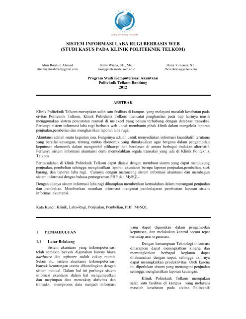 Template Jurnal Kapsel Poltek - Politeknik Telkom