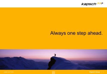 Kapsch Presentation - Advantage Austria