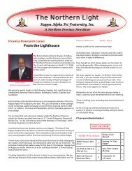 newsletter 2nd quarter - The Northern Province of Kappa Alpha Psi