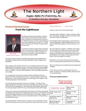 newsletter 2nd quarter - The Northern Province of Kappa Alpha Psi