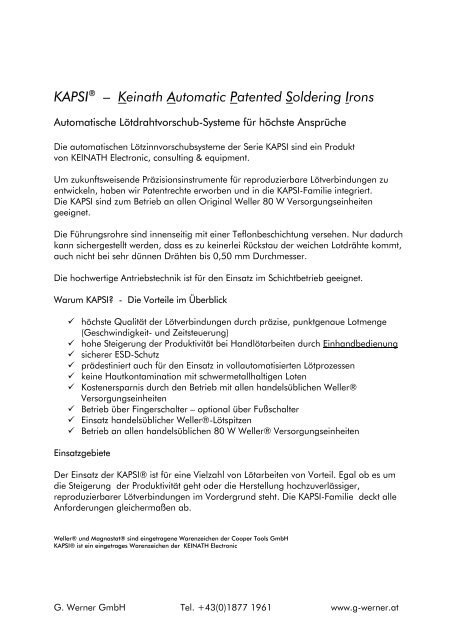 KAPSI - G.Werner GmbH