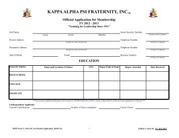 KAPPA ALPHA PSI FRATERNITY, INC.® - The Northern Province of ...