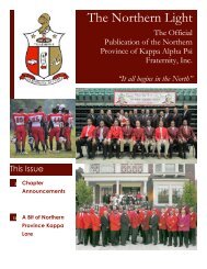 DECEMBER 2012 - The Northern Province of Kappa Alpha Psi