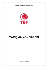 Yarışma Yönergesi - Türkiye Basketbol Federasyonu